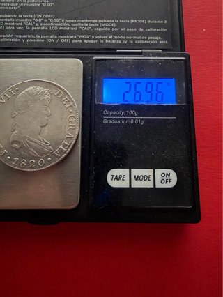8 Reales Fernando VII 1820 Guatemala
