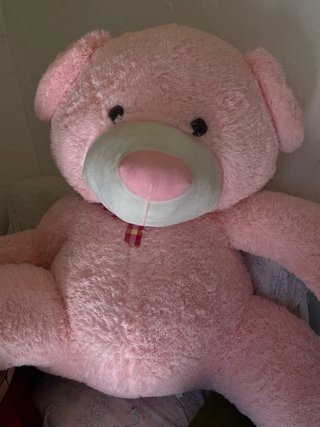 Oso de peluche gigante rosa