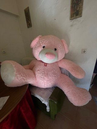 Oso de peluche gigante rosa