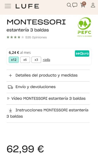 Estantería Montessori Lufe