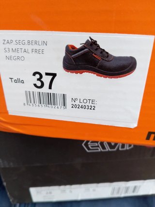 Zapatos de seguridad Berlin S3 Talla 37