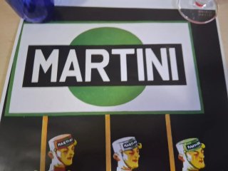 Poster Martini Decorativo con tubo brandizzato
