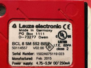 Detector Óptico Leuze. Se uso para un proyecto.