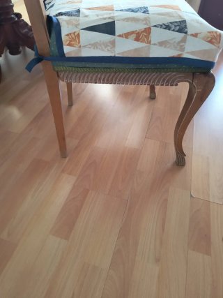 Silla de salón madera y tela