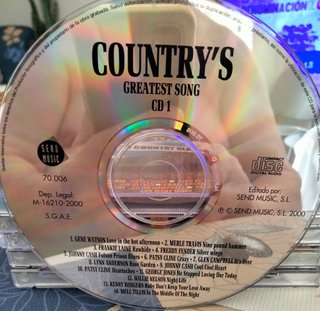 CD Country's-hits-Johnny Cash, Folson Prison Blues