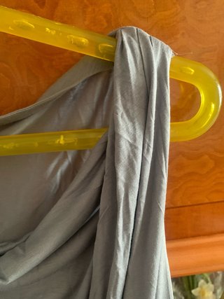 Vestido Massimo Dutti Viscosa y Seda Gris