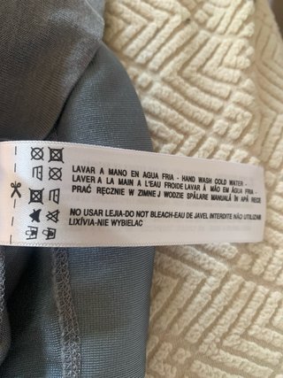 Vestido Massimo Dutti Viscosa y Seda Gris