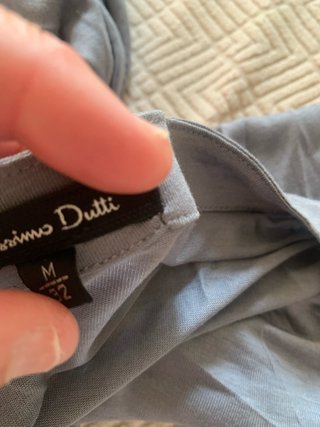 Vestido Massimo Dutti Viscosa y Seda Gris