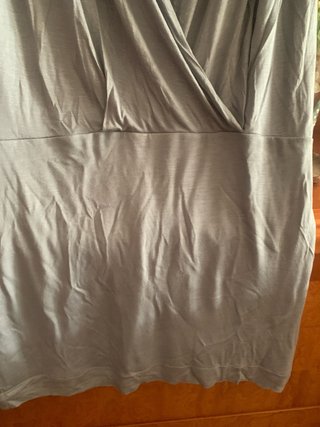 Vestido Massimo Dutti Viscosa y Seda Gris