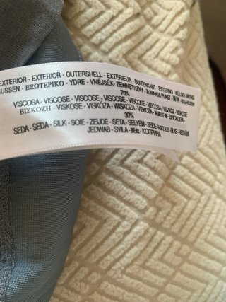Vestido Massimo Dutti Viscosa y Seda Gris