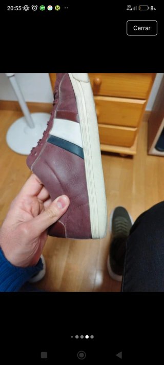 Zapatillas Pull&Bear color granate Hombre