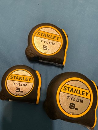 3 Flessometri Stanley Tylon misura 8/5/3 metri