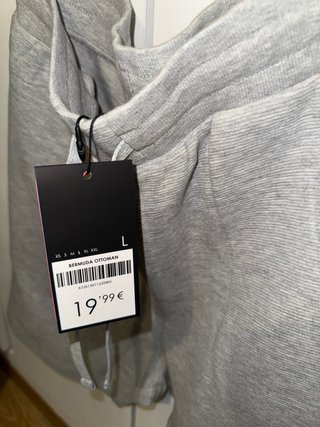 Bermudas grises hombre