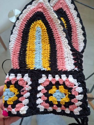 Top Crochet Multicolor Talla Única