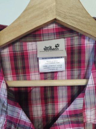 Camisa cuadros Jack Wolfskin mujer talla XL
