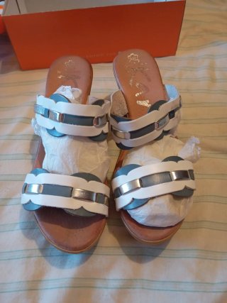 Sandalias Karralli Vaqueta Naranja