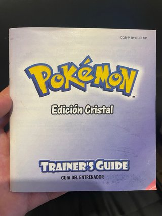 Manual Pokémon Cristal Edición Guía Entrenador