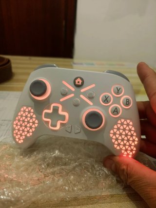 Mando Gamer RGB Blanco