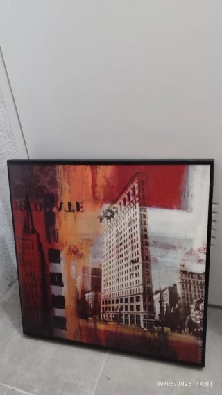 Pareja Cuadros Flat Iron NY 40*40 cm