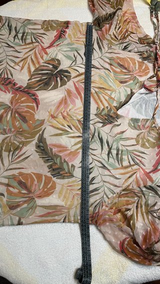 Blusón Punto Roma Estampado Hojas Talla XXL