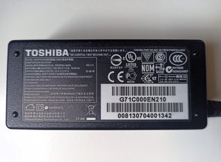 Alimentatore Toshiba 19V 2.37A per Laptop/Tablet