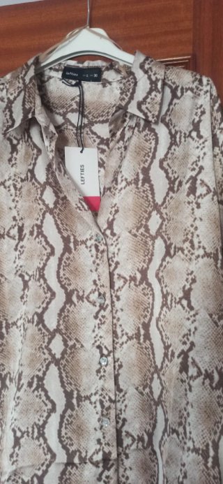 Camisa satinada Lefties Mujer Talla L