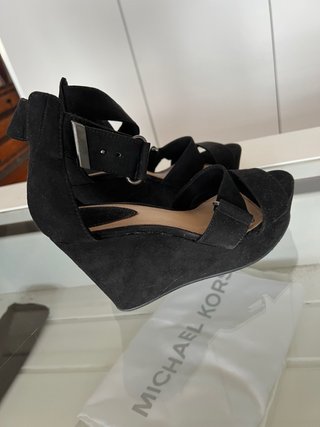 Sandalias de tacón negras mujer