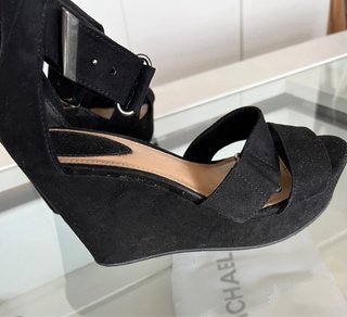 Sandalias de tacón negras mujer