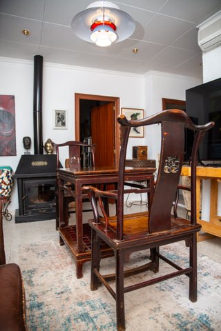 Mesa y Sillas Yugo Chinas Dinastía Qing s.XIX