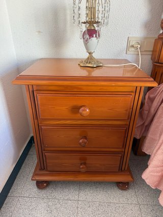 Dormitorio Madera Maciza Completo