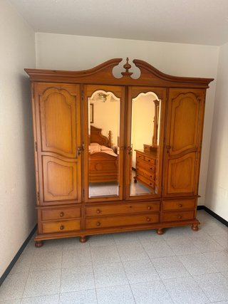 Dormitorio Madera Maciza Completo