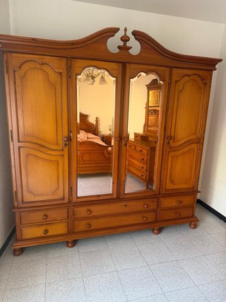 Dormitorio Madera Maciza Completo
