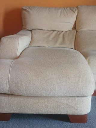 Sofá Chaiselongue 4 plazas tela