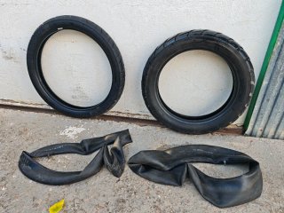 Ruedas Moto Trail + Cámaras