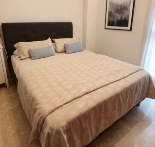 Cama Matrimonio Gris Oscuro 160x200 + Colchón