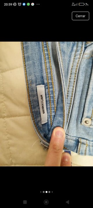Pantalón vaquero hombre largo