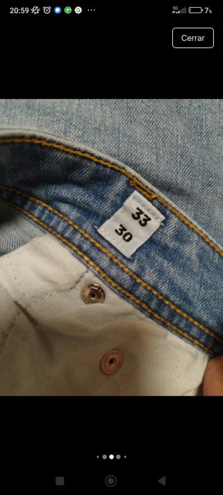Pantalón vaquero hombre largo