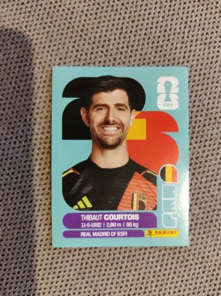Cromo Thibaut Courtois mundial 2026