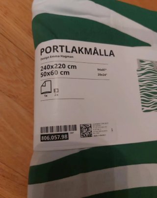 Funda Nórdica Ikea PORTLAKMÄLLA 240x220