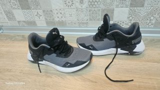 Tenis Puma Negros y Grises
