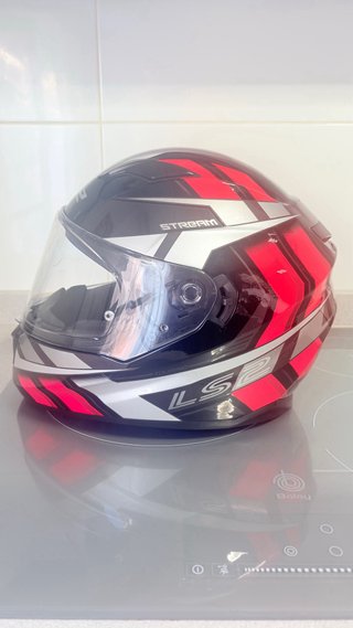 Casco LS2 Evo Stream Negro/Rojo talla L