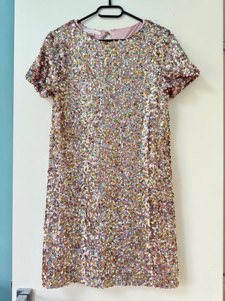 Abito paillettes multicolor
