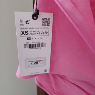Top rosa drapeado Zara tirantes ajustables