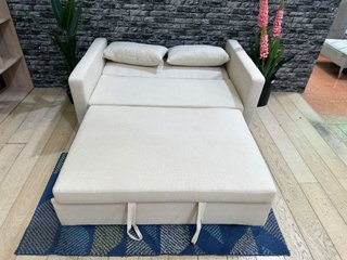 SOFA 2 PLAZAS EN POLIESTER BEIGE