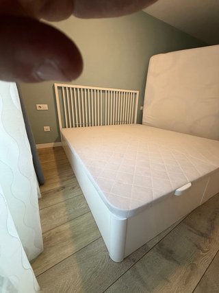 Cama 180x200 cabezal madera URGENTE VENTA
