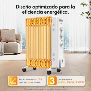 Radiador eléctrico VonHaus blanco