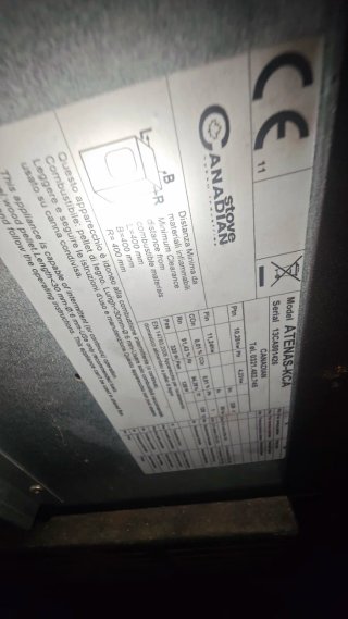 Estufa Pellets Canadian Stove Atenas 10kw