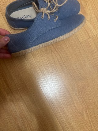 Zapatillas tela azul Batilas