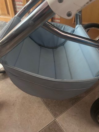 Silla de coche para bebé azul Carro 3 piezas