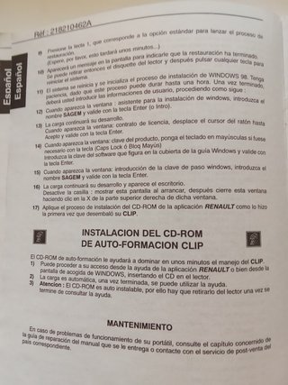 Manual CLIP Renault Diagnóstico